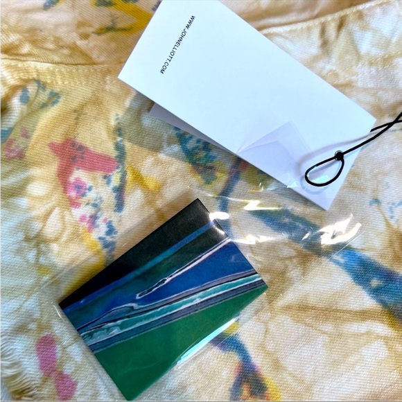 JOHN Elliot Brady Japanese denim shorts 25w Confetti color pattern dye N… - Picture 3 of 16